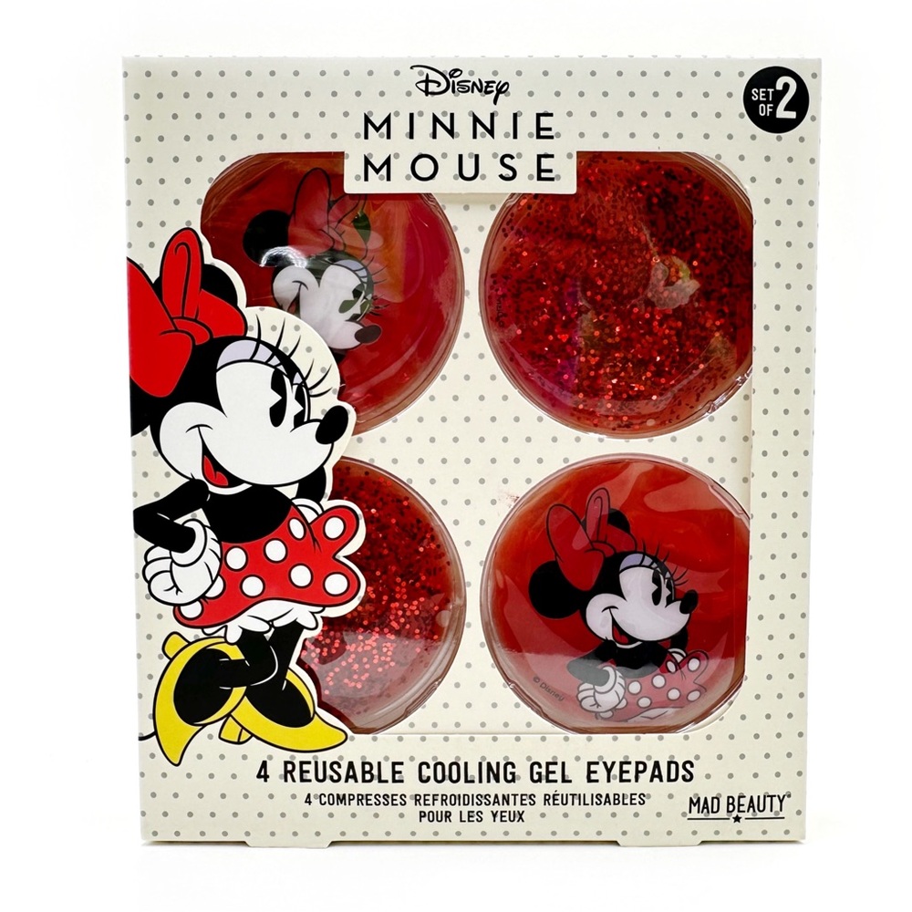 Disney Minnie Mouse Cooling Gel Eye Pads EyePads DePuff 4 Pack Fun Gift